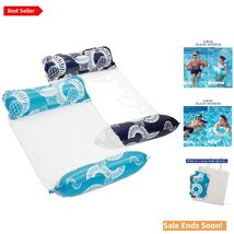 WaterLife 4-in-1 Inflatable Pool Hammock - Lounge Chair, Drifter, Saddle - $76.18