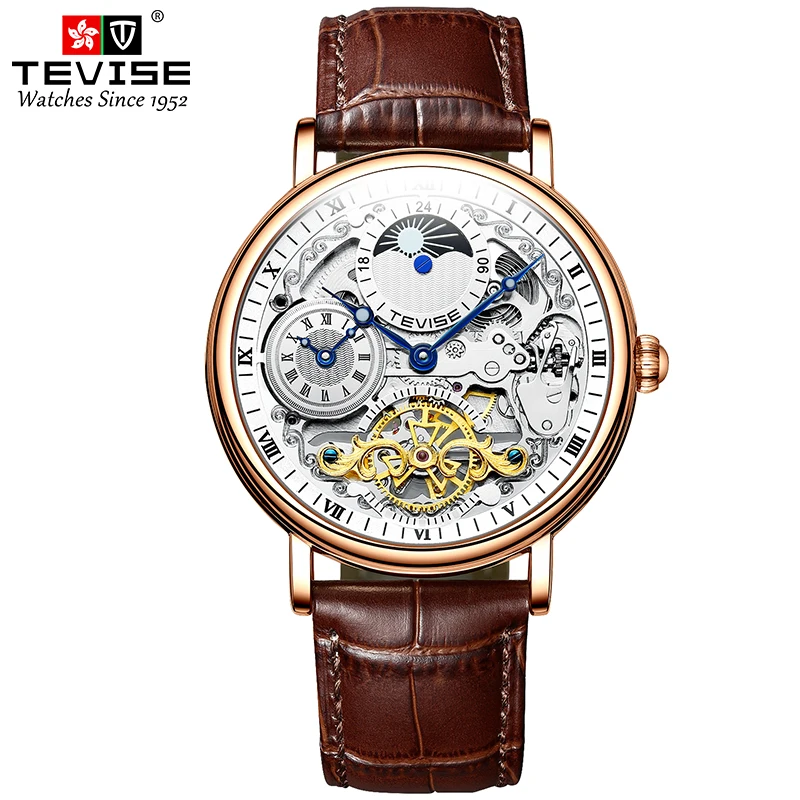 Automatic Mechanical For Men Waterproof Luxurious Leather Business&amp;Fashi... - $80.14