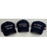 Lot of 3 x MAGA FLOTUS We Won't Forget DONALD TRUMP  Baseball Cap Hat USA - $17.81