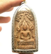 Phra Buddha Chinnaraj Blessed Thai Powerful Amulet Rich Peaceful Success Pendant - £155.50 GBP