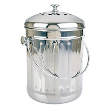 Appetito Stainless Steel Compost Bin 4.5L - £58.02 GBP