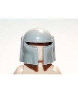 Mandalorian Star Wars Space Helmet Grey Plain Blank Diy Blocks Minifigures - $1.92
