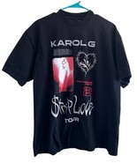 Karol G Strip Love Tour 2022 Graphic T-shirt Men Large Black Music - $515.54 MXN