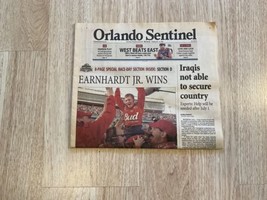 Vintage Newspaper Orlando Sentinel, February 16, 2004, Earnhardt - $18.00