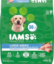 IAMS Adult High Protein Large Breed Dry Dog Food with Real Chicken, 30 l... - £36.63 GBP