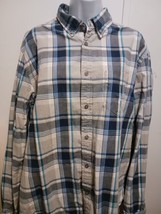 Aeropostale Plaid Long Sleeve Button Up Down Shirt Men&#39;s Size L Large - £11.60 GBP
