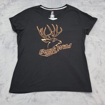 Hanes Shirt Womens XL Black Short Sleeve Crew Neck Bulk Wild Pullover T Shirt - £18.18 GBP