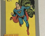 Golden Age Superman Trading Card DC Comics  1991 #16 - £1.57 GBP