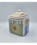 222 Fifth Grandma&#39;s Cupboard 6&quot; Floral Porcelain Canister / Jar w/ Lid  - $225.61 MXN