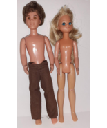 Vintage Mattel The Sunshine Fun Family Mother &amp; Father 1977 Mom &amp; Dad Dolls - £9.49 GBP