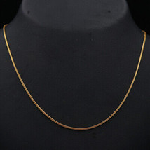 BIS 916 Print Fine Gold 17&quot; Box Chain Gentalman Gift Fine Jewelry Store - £676.63 GBP