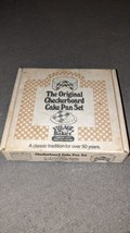 VILLAGE BAKER THE ORIGINAL CHECKERBOARD CAKE PAN SET - $27.71