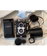 Yashica Mat 124 Mat-124 Fotocamera 6 x 6 Film Ampio Angolo Lenti Case Tr... - $613.28