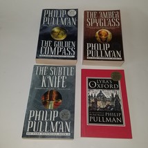 4 Philip Pullman PBK Book Lot His Dark Materials Complete Series Lyra&#39;s ... - £13.14 GBP