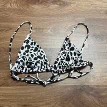 BCBGeneration Sexy Traingle Bikini Swim Top Womens Size Small Animal Print - $9.90