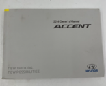 2014 Hyundai Accent Owners Manual Handbook OEM A01B34036 - £24.90 GBP