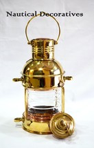 Brass Cargo Ship Railroad Oil Kerosene Burner Lantern Lamp Brass Oil Lamps Decor - £27.53 GBP
