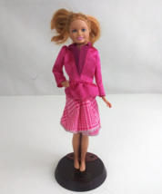 2010 Mattel Barbie Little Sister Stacie Pink Dress Jacket Skirt 9&quot; Doll - £9.46 GBP