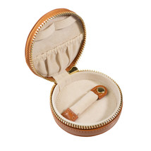 Decorebay Leather Zip Around Mini Jewelry Box Organizer Storage Case - B... - £20.43 GBP