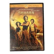 Sahara DVD Full Screen Matthew McConaughey Steve Zahn Action Adventure PG-13 - $9.50