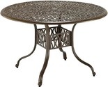 6659-32 Outdoor Dining Table, 48Lx48Dx29H, Taupe - $713.99
