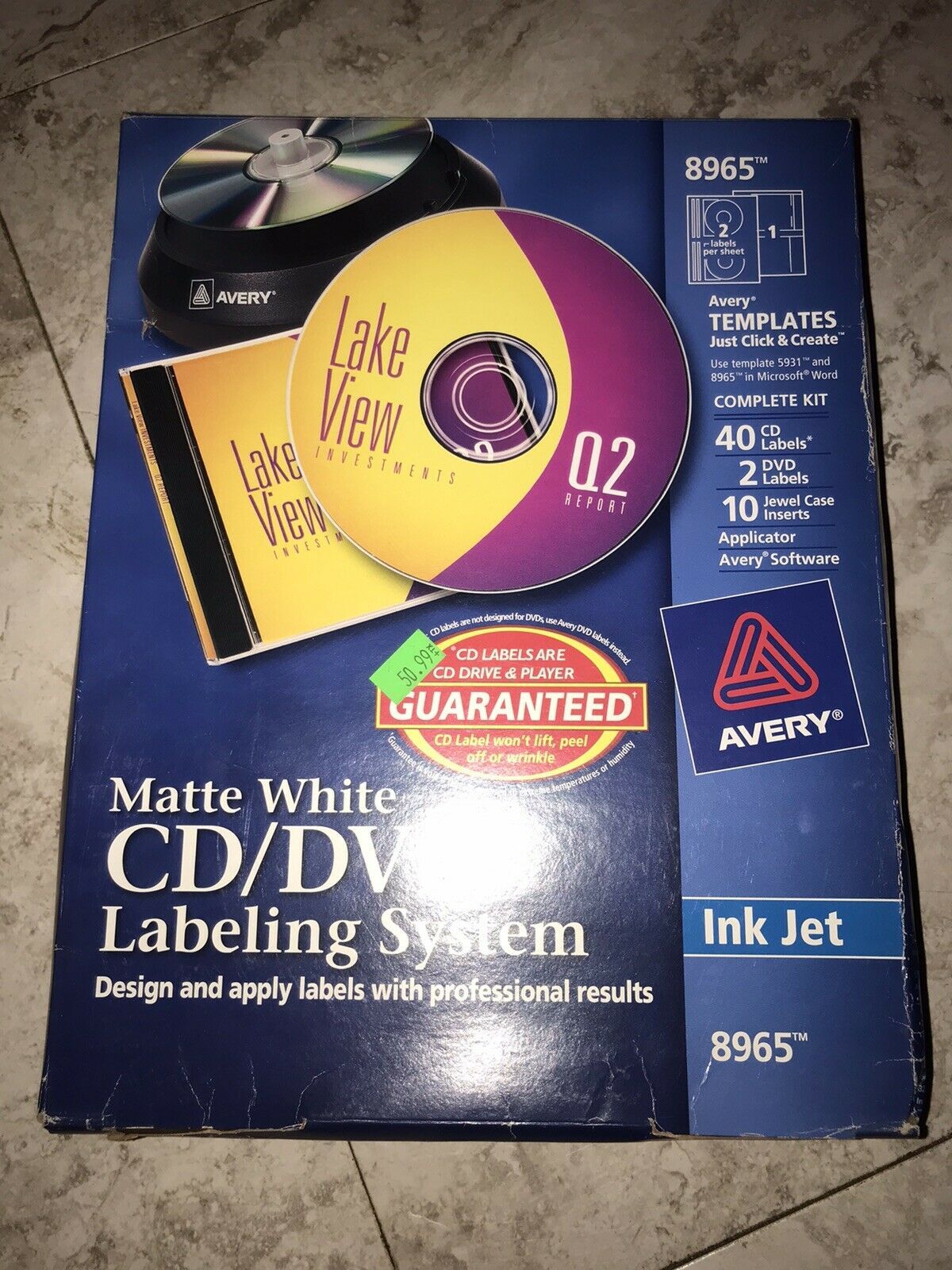 Avery 8965 Matte White cd/dvd Labeling System - $49.38