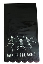 Halloween Paper Dinner Napkins Hand Buffet Towels 32 Pack Black Skeleton... - £19.42 GBP