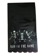 Halloween Paper Dinner Napkins Hand Buffet Towels 32 Pack Black Skeleton... - £19.09 GBP