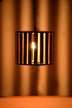 Handmade Wooden Chandelier Pendant Hanging Light Round Light For Home Decor - £121.89 GBP