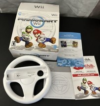 Nintendo Wii Mario Kart Wii Steering Wheel In Box Big Box Edition NO GAME - £21.31 GBP