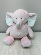 Carters Pink White Elephant Plush Baby Stuffed Animal Soft Toy - £7.73 GBP