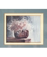C. Welner Basket of Flowers Watercolor Signed Fine Art Matted Framed Pri... - £23.47 GBP