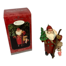 VTG Hallmark Keepsake Collector&#39;s Club Santa Claus Ornament Making His Way 1998 - $7.43
