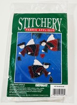 Bernat Stitchery Fabric Applique  Christmas Angel Ornament Sewing Kit NIP - $8.79