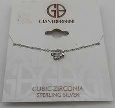 Giani Bernini Cubic Zirconia Heart Pendant Necklace In Sterling Silver - £17.24 GBP