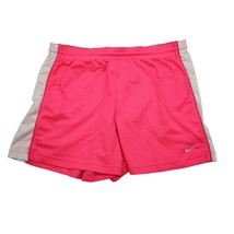 Nike Shorts Womens L Pink High Rise Elastic Waist Drawstring Activewear ... - $18.69