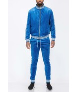 Men&#39;s Track Set Velour Status Print Suit - €67,68 EUR