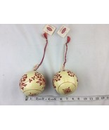 Two Norway Belika Designs Lise Skjak Braek Ball Christmas Ornaments Painted - $460.72 MXN