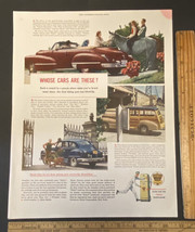Vintage Print Ad Ethyl Whose Cars Astaire Kate Smith Panel Wagon 1940s E... - £9.96 GBP