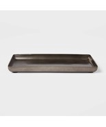 Aluminum Tray with Aged Metal Finish Gray - Threshold Rectangular Bathro... - $6.94 CAD