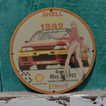 1992 Vintage Shell Australian Touring Car Championship Enamel SignAMERICANA A... - £116.73 GBP