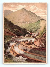 Victorian Trade Card 1883  Mauch Chunk Mount Pisgah Railroad Burdette Or... - £21.75 GBP