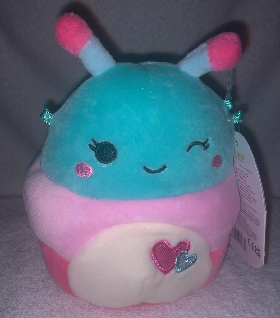 Primary image for Squishmallows Fluxie the Caterpillar Love Bug 5"H NWT