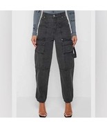 Manière De Voir Cargo Balloon Fit Jeans Black Size 6 EUC - $1,008.62 MXN