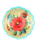 Four (4) Pioneer Woman ~ DELANEY ~ 9&quot; Diameter ~ 44 Ounce ~ Teal ~ Dinne... - $696.83 MXN