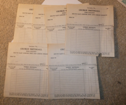 Lot of 5 Vintage 1930s George Smithgall Druggist Letterhead Receipts - £18.20 GBP