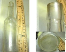 BOTTLE - GLASS VINTAGE Clear, Elegant, Approx. 6 1/2” Tall - £4.79 GBP