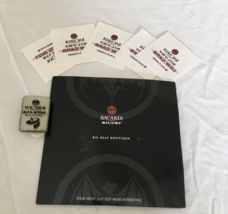 Bacardi silver promotional item set Big beat boutique music CD lapel pin... - $19.75