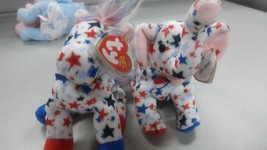 Ty Beanie Babies Righty the Elephant and lefty the Donkey set, 2004 version - $19.95