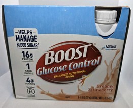 BOOST Glucose Control Nutritional Drink, Creamy Strawberry, 6-8oz bottles - $15.14